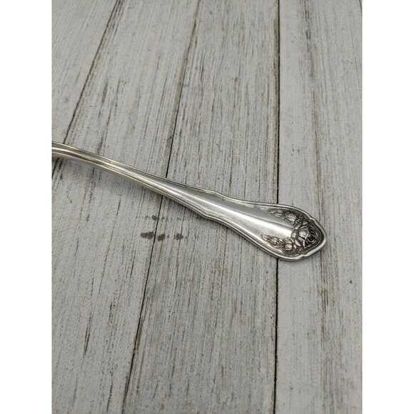 Oneida Community Reliance Plate Bridal Rose aka LA Rose Cold Meat Fork - Picture 2 of 7